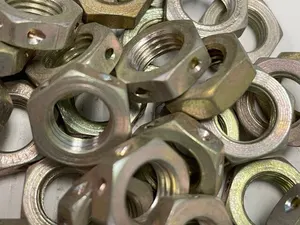 IN7-6LA Check Nut Carbon Steel Left-Hand Thread Drilled Aviation Lot 25 each